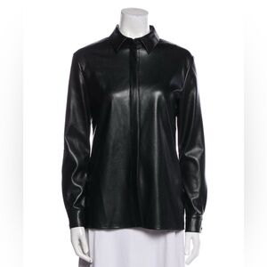 Alice Olivia Women's Black Faux Leather Jacket